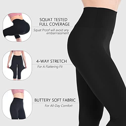 Ipletix Capri Leggings para mulheres, Leggings Capri de cintura alta não Veja através de calças de ioga