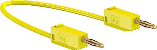 Multi-Contacto 28.0039-03024 Conectores elétricos StaUbli Conectando chumbo 30 cm, 2 mm, amarelo