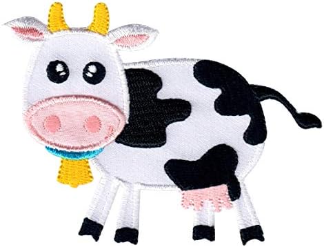 PatchMommy Cow Patch, Ferro On/Sew On - Apliques para crianças