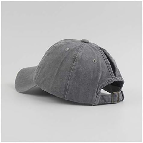 Moda vintage lavado hat angustiado de algodão unissex em branco de baixo perfil jeans papai chapéu