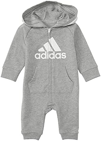 Adidas Baby-Boys de manga comprida Zip Copa com capuz dianteiro