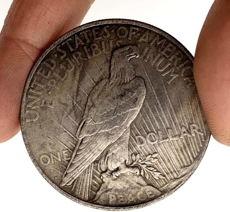 1936 Moedas errantes Ondas Brass Antigo Medalha de prata Craft Copper Play Play Coin Decorative