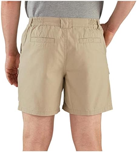 Guia de engrenagem de engrenagem shorts para homens wakota - shorts casuais e de algodão de 6 polegadas