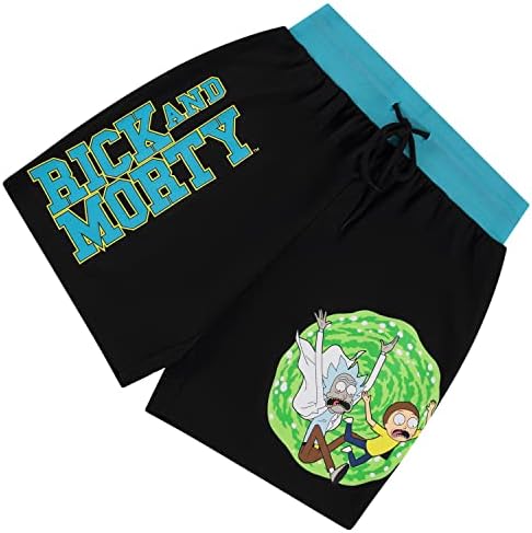 Rick e Morty masculino shorts masculinos de basquete de algodão - shorts de ginástica Rick & Morty Mesh