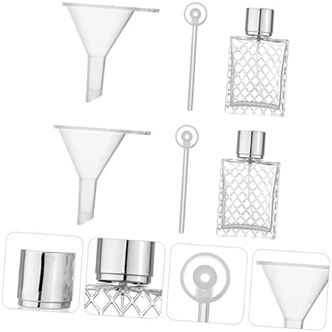 Hemotão 1 Definir recipientes de vidro de garrafa de perfume para líquidos Recipiente de vidro Garrafas de