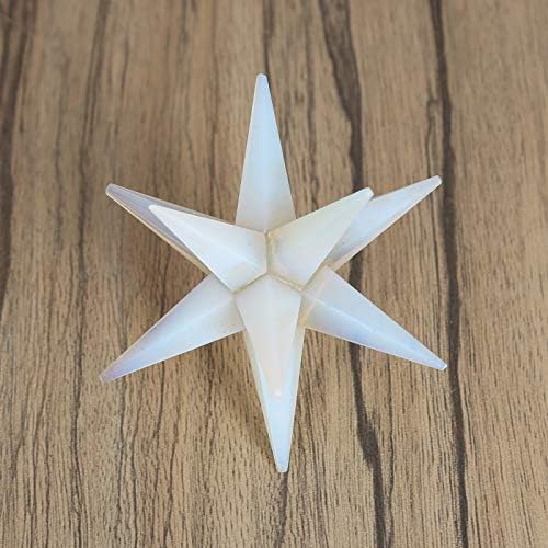 Craftstribe opalite 12 pontos Merkaba Star Reiki Cura Cristal Balanceamento de Energia Espiritual