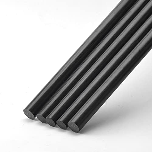 4pcs barra de barra de fibra de carbono OD 1mm 3mm 5mm 7mm 9mm 10mm comprimento 500 mm hastes de fibra