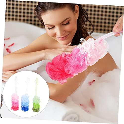 Fomiyes 3pcs escova de banho esfregaços de banho bolas de banho de flor pp esfreging banheiro flores de
