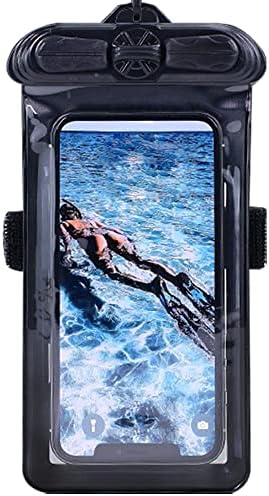 Caixa de telefone Vaxson Black, compatível com o Oppo Reno5 Z Bolsa à prova d'água Saco seco [não filme de protetor