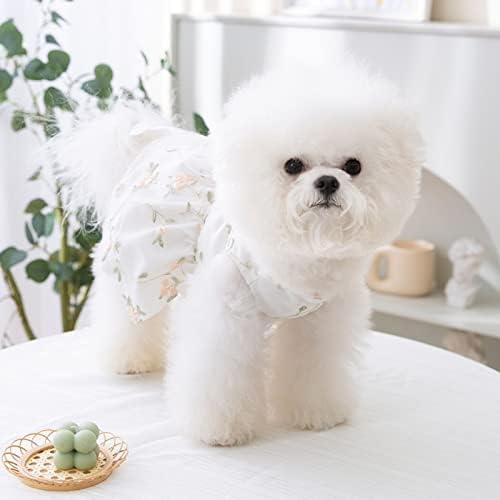 Vestido cachorro cachorro vestidos de princesa roupa de cachorro saia de cachorro renda brilhante bordo -eiro
