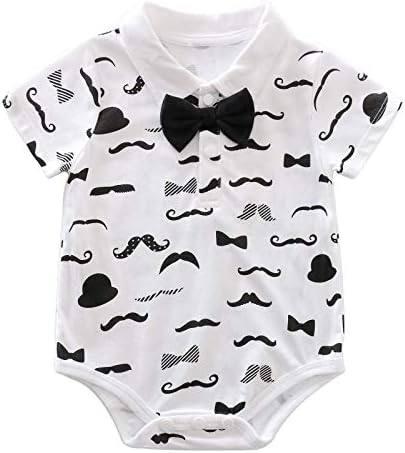 Yffybaby recém -nascido menino de garotos cavalheiros combina com camisa de manga curta infantil+calça de
