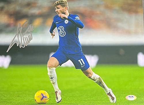 Tinc Werner, Chelsea - 2021 Campeões assinados 11x14 Photo PSA AL49950 - Fotos de futebol autografadas