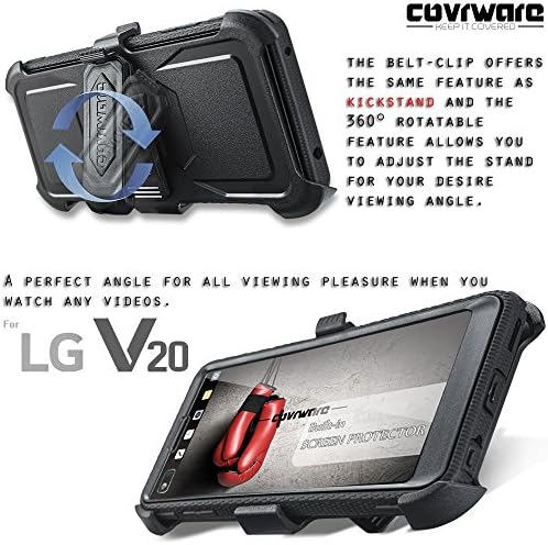 Caso da série Covware Aegis para LG V20 com a caixa de armadura de corpo inteiro integral [Protetor