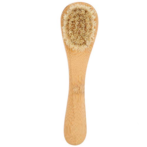 Escova de madeira, escova de rosto, escova de cabelo de massagem escova de esfoliação para o rosto de descasca suave