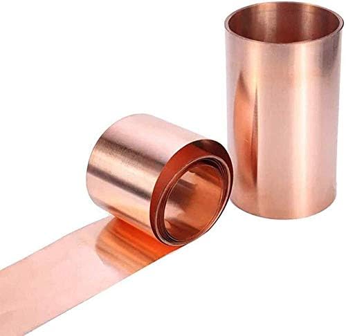 Placa de latão de umky 99,9% de cobre Cu Metal Folha de folha T2 Alta pureza Rolo de papel alumínio,