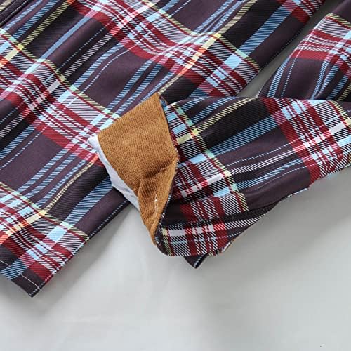 XXBR camisetas xadrez para homens, botão de jaqueta verificada na mola do outono para baixo camisa