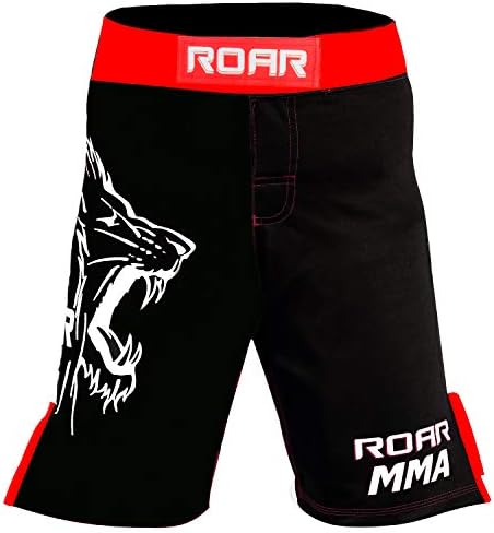 ROAR MMA Rash Guard & BJJ Shorts Set Mens Fight Wear Wear UFC Cage Fight Sleppling Training