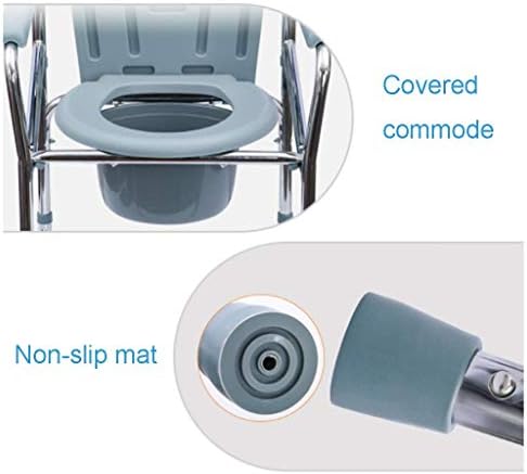 Lzlyer Cadeira de chuveiro banheira de banheira portátil Cadeira de rodas portátil Cadeira de válvulas