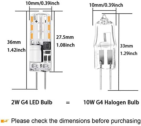 Taiyaloo G4 LED LED JC TIPO BILHO BILIFICAÇÃO 1,5W 12V AC/DC 10W T3 Halogênio Substituição de lâmpada