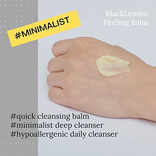 Metaforet Black Lemon, tudo em um limpador descascando bálsamo 120g/ 4,23 onças de maquiagem e removedor de