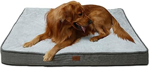 Camas de cães impermeáveis ​​para cães grandes com cobertura lavável, travesseiros de tapete macio para