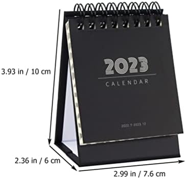 Alipis Standing Desk Calendário Mini Desk Calendar 2022-2023, Calendário de papel de mesa portátil Calendário