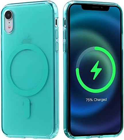 Gyizho Green magnético forte para iPhone XR [compatível com Magsafe] [Testada de gota de grau militar]