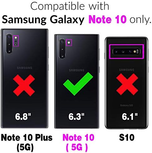 Caixa de telefone Asuwish para Samsung Galaxy Note 10 Glaxay Note10 5g Campa de carteira e tela