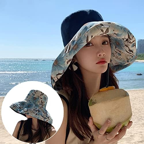 Chapéus de sol floral reversível Proteção UV UPF
