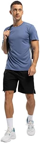 Camisetas de manga curta masculinas de Basudam masculino UPF de 50+ camisetas atléticas leves e leves