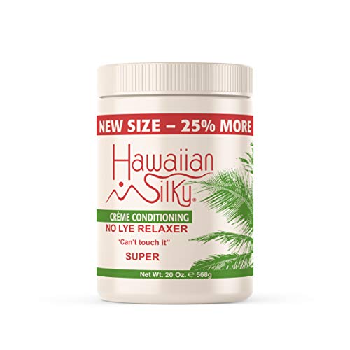 Relaxador de queatina sensível ao couro cabeludo havaiano Super 20oz sem lixívia para cabelos naturais -