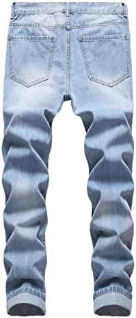 Miashui S Big e Alto 501 Moda Moda Casual Bole Straight Fuzle Zipper Denim Longa calça calça x Works