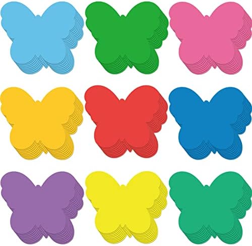 108 PCs Spring Butterfly Cutouts Paper Butterfly various colorido em forma de borboleta-corte para professores