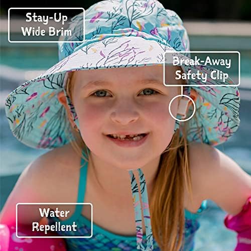 Jan e Jul Grow-With-Me-Aqua-Dry Sun-Hat para meninas