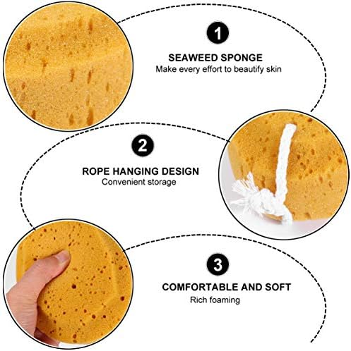 SOLustre Loofah Sponge 10pcs Bosques suaves esponjas de banheira de banheira de favo de mel esponja de dupla