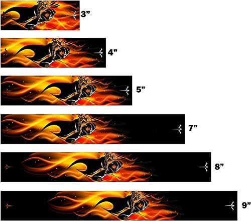 Arco-e flecha de água branca não laminada Black Grim Ceifa Flames Fire Arrow Prains 15 PC Escolha