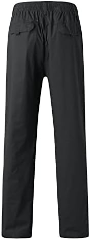 Masculino moda casual algodão solto plus size de bolso para cima calças espessando calças de carga em