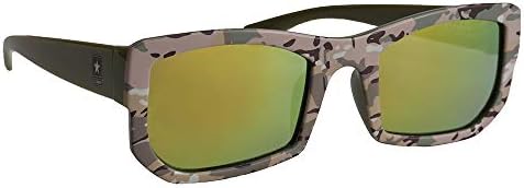 Sun-Staches Official do Exército dos EUA Camoflage Kids Shades Arkaid Sunglasses UV400, Tamanho único