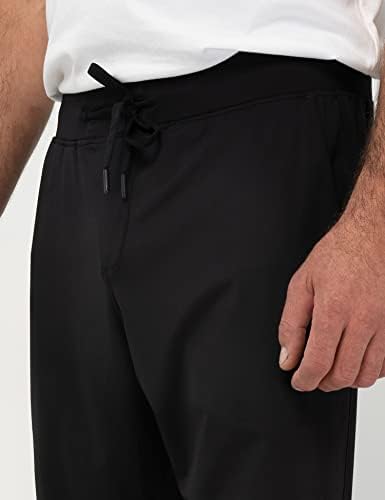 Guagal masculino masculino de moletom leves com calças atléticas de bolsos para correr lounge de viagem