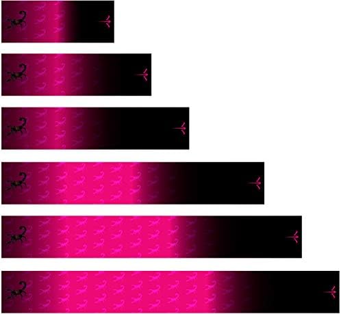 Arco de arco e flecha de água branca laminada rosa escorpião Black Fade Arrow Pack 15 PC Pacote Escolha o comprimento