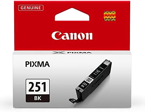 Canon Cli-251 Black Compatível para IP7220, IP8720, IX6820, MG5420, MG5520/MG6420, MG5620/MG6620, MG6320,