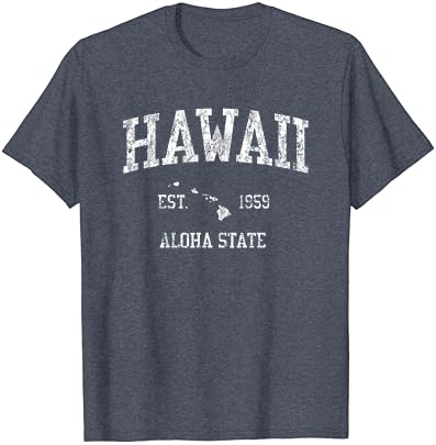 Hawaii T-shirt Design de esportes vintage Ilhas havaianas HI Tee