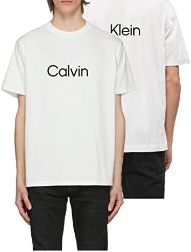 Calvin Klein Mens Cotton Crewneck Camiseta gráfica