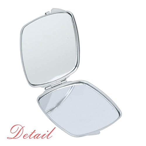 Mount Corcovado Hula Brasil Carnival Espelho Portátil Compact Pocket Makeup Glass Double -lado