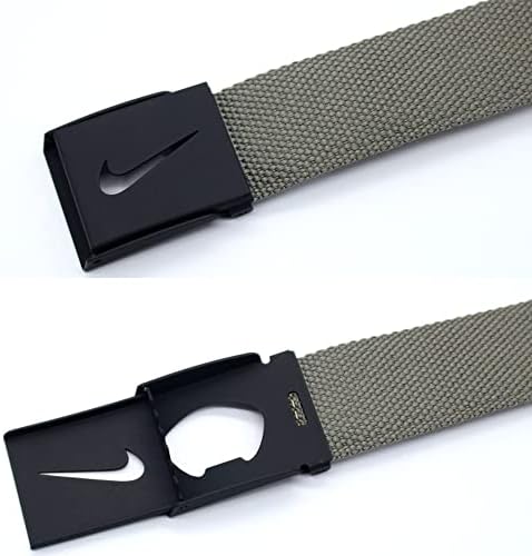 Fivela de tom de prata do Nike Men SG com três tiras de cinto intercambiáveis