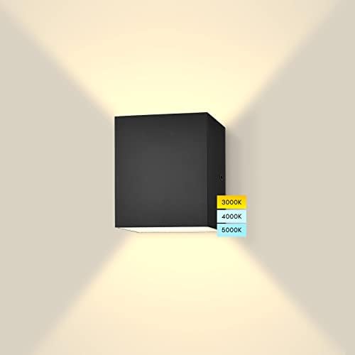 Luxrite Square Led e Down Scona, metal, 3 cores selecionáveis ​​3000K | 4000K | 5000K, moderno luz interna