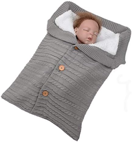 Dbylxmn crochê infantil malha de inverno manta de bebê dormindo saco quente saco saco de baby