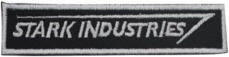 Luqi Stark Industries Super -Hero Movie Logo Bordado Ferro Bordado em Patch Costurar On Badge Applique