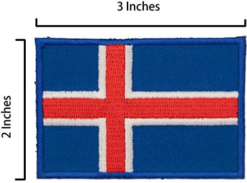 A-One OTAN Militar Stick On Patch + Islândia Patch, emblema uniforme militar, patch de crachá para uniforme