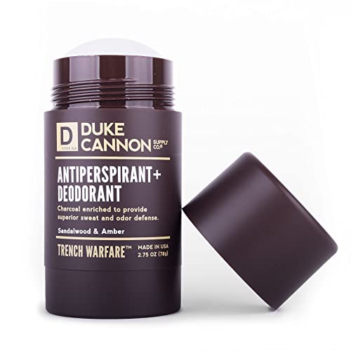 Duke Cannon Supply Co. - Antitranspirante e desodorante da guerra, sândalo e desodorante sólido